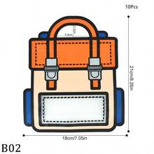 10个装创意礼品包装袋 糖果自封袋 生日派对礼物塑料拉链袋 - 彩色 - 查看 14