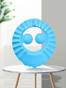 1pc Adjustable Shampoo Cap, Ear Protection Bath Cap, Shower Cap, Bathroom Decor, Multiple Colors Available, Suitable For Back To School Season, Shampoo Protection Bath Cap - Multicolor - View 3