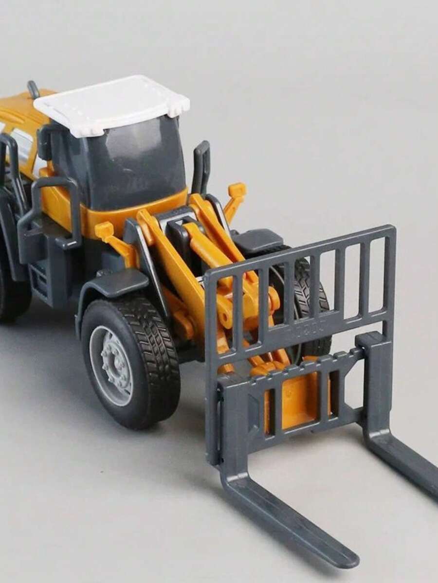 Miniature Excavator Roller Compressor Scale 1:50 With Friction XZ-1794 - Small Forklift - View 1