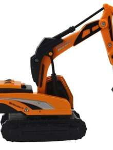 Miniature Excavator Roller Compressor Scale 1:50 With Friction XZ-1794 - Small Excavator - View 2