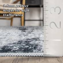 9x12 Area Rugs Living Room - Large Boho Stain-Resistant Rugs With Non-Slip Backing, Vintage Design Bedroom, Beige/Brown, Home Decor Floor - Grey/Black/White - View 6
