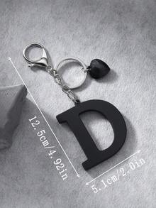 1pc Fashion Exaggerated English Letter Acrylic Unisex Keychain, Couples Accessory, Holiday Backpack For School Halloween Accessories Teachers Day Christmas Gift Ideas Bag Accessories Lanyards With Id Holder Car Accessories Bag Charms - Silver - View 46