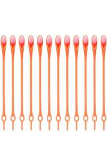 12 قطعة/مجموعة أربطة أحذية مرنة بدون ربط، تصميم إبداعي مصنوع من السيليكون الناعم، مناسبة لجميع المواسم وجميع الأعمار، تناسب أي أحذية، ضروريات يومية