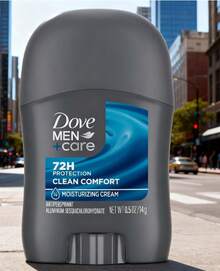 Men+Care Clean Comfort Antiperspirant Stick (0.5oz): 72H Sweat & Odor Protection + 1/4 Moisturizing Cream - 0.5 Ounce (Pack of 1) - 查看 1