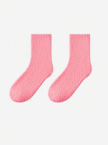 LUVLETTE 1/3/5 perechi de șosete de pluș pentru femei, șosete calde din fleece groase pentru dormit, acasă, maternitate, toamnă/iarnă, mărime universală 35-43 - Multicolor - Vizualizare 15