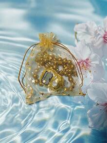 2pcs Muslim Prayer Beads & Tasbih Bracelet Set Package In A Gift Bag Handheld Ring Counter