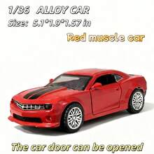 1:36 雪佛兰科迈罗跑车玩具模型，合金材质，生日礼物 - 圣诞礼物，完美礼物 - 礼品 - 彩色 - 查看 6