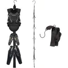 Hockey Hanger Portable Hanging Dryig Rack Hockey Gifts Home And Outdoor Using In Hockey Skating Camping Fishing 5 Hooks Black - Black-10hooks - View 2