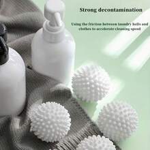 1pc Laundry Washing Ball - Anti-, Stain Removal & Lint Remover, Clothes Specific, No Power Needed, Essential Household Cleaning Item Reusable Washing Machine Defuzzer - Fabric Softener Dryer Ball, Reduces Wrinkles And Static - Multicolor - View 10