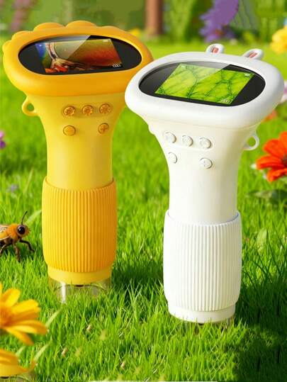 1 st mikroskop för barn, 1000X handhållet digitalt miniskop med 2,0" skärm, 5,66 tum x 3,15 tum, bärbart fickmikroskop, pedagogiska leksaker, handhållet förstoringsmikroskop, vetenskapligt experimentmikroskop för barn