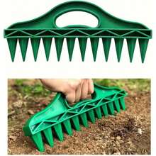 3pcs Seed Sowing Tools - 12 Hole Adjustable Seed Tray With Ergonomic Handle, Lightweight PP Soil Dibber Suitable For Vegetables, Flowers, Lawn, Raised Beds (190g) - Multicolor - View 7