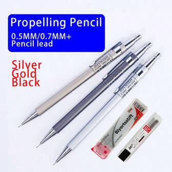 0.5mm/0.7mm Mechanical Pencil Set, Sketching Pencils, Durable, For Drawing, Sketching, Coloring, Shading, Art Supplies, Ideal For Artists And Beginners, Holiday Gift