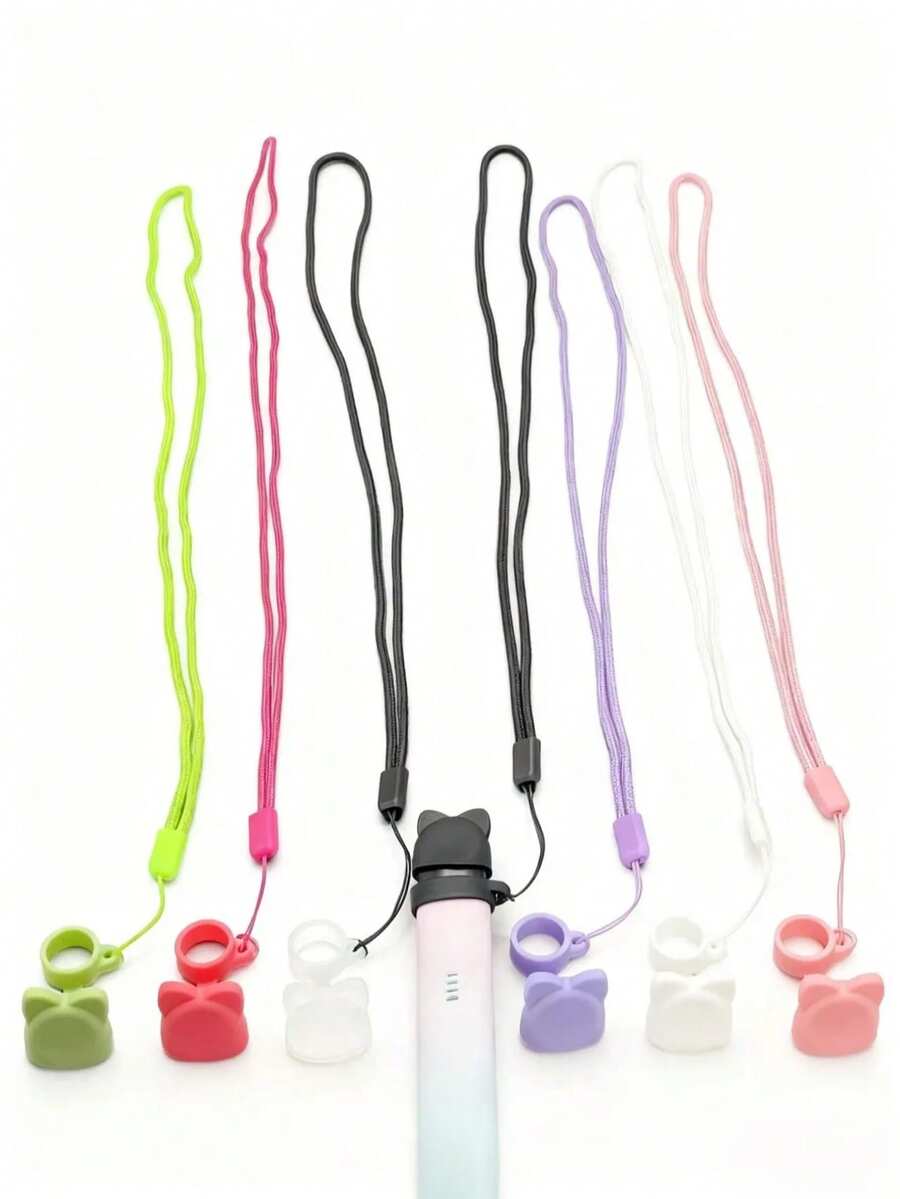 Cute Rabbit Dust Cover + Minimalist Lanyard / E-Cigarette Anti-Lost, Anti-Dust, Decorative Use / E-Cigarette Anti-Lost Anti-Dust Lanyard / Universal Type / E-Cigarette Fashion Accessory / Suitable For Small E-Cigarettes