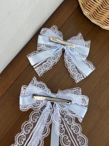 1 pezzo Fermaglio per capelli da donna in dolce pizzo e fiocco, accessorio per capelli carino a forma di farfalla stile Lolita, versatile per uso quotidiano, matrimonio, festival musicali, feste, compleanni, shopping, viaggi, fotografia, qualsiasi occasione, ottimo regalo per la migliore amica, fermaglio per capelli, accessori - Multicolore - Visualizzare 8