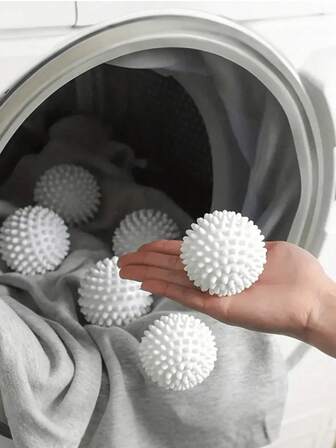 1 Laundry And Drying Balls - Anti Entanglement, Stain Removal, Anti Pilling, Specially Designed For Clothes, No Need For Power, Reusable Washing Machine Hair Remover - Fabric Soft Ball, Reduces Wrinkles And Static Electricity, Prevents Disputes Between Home And Laundry, Various Colors