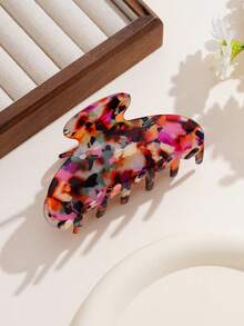 1 chiếc kẹp tóc vuông lớn họa tiết rằn ri Dopamine thanh lịch dành cho nữ, kẹp tóc acrylic màu kẹo ngọt đa năng kiểu đường phố, phụ kiện tóc thời trang chống trượt phù hợp cho các dịp lễ, tiệc tùng, sử dụng hàng ngày và làm quà tặng. Phụ kiện tóc hình cây cỏ, kẹp tóc thời trang mùa thu, mùa đông cho trang phục đi nghỉ mát, mùa hè, đi biển dành cho nữ. - Nhiều màu - Xem 12