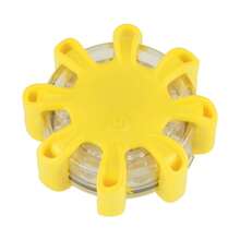 Luces de Emergencia LED Kit de Bengalas Led con Chaleco de Borde de La Carretera Flashing Disc Beacon Reflectores de Señal para Barco de Camión - Amarillo - Ver 1