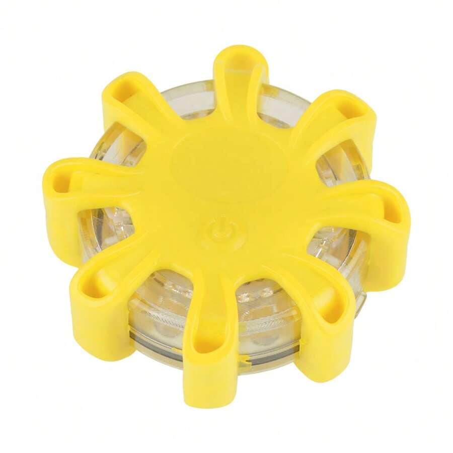 Luces de Emergencia LED Kit de Bengalas Led con Chaleco de Borde de La Carretera Flashing Disc Beacon Reflectores de Señal para Barco de Camión - Amarillo - Ver 1
