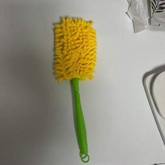 1个雪尼尔除尘掸替换头，可重复使用，适用于家庭和办公室清洁