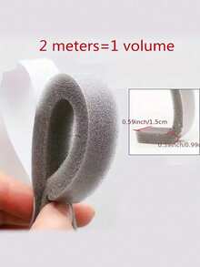 1/2/3Rolls Door Window Sealing Strips Self-Adhesive Insulation Foam Tape Sponge Door Gap Soundproof And Dustproof Windproof Plastic Steel Window Self Adhesive Type Sound-Proof Door Window Foam Noise Insulation Excluder - Multicolor - View 9