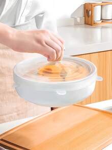 6PCS. Silicone Elastic Lids, Silicone Sealing Covers. Reusable Food Storage Bowl Lids, Suitable For Food Preservation, Kitchen Storage, And Meal Prep. Snug Fit, Secure Seal, Material, Flexible Lids, Reusable Covers, Kitchen Storage Supplies, Meal Preparation Tools, Kitchen Food Storage Containers, Spice Storage Containers, Spice Container Set, Spice Jar Set, Jar Lids, Microwave Food Covers.