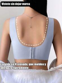 4 piezas/Paquete Sujetadores inalámbricos suaves y sin costuras para mujeres, sujetadores inalámbricos cómodos para dormir, ajuste talla AB, color aleatorio - Multicolor - Ver 6