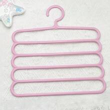 Giá treo quần áo bằng nhựa nhiều lớp 5 chiếc/3 chiếc/1 chiếc, Giá treo quần 5 tầng, Vật dụng cần thiết trong ký túc xá để treo quần, khăn quàng cổ, cà vạt, Giá phơi đồ chống trượt và không gây hư hại, Giá sắp xếp tủ quần áo tiết kiệm không gian - Nhiều màu - Xem 12