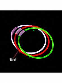 1pc Rechargeable Pet Luminous Collar, 4 Modes: Steady On, Fast Flashing, Slow Flashing, Rolling, Suitable For Pets' Nighttime Outings, Can Be Cut To Fit - Multicolor - View 9