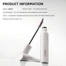 J.M.C.Y 防水持久眉毛染色凝胶，自然野性眉色，浅棕色 - ER04 LINEN GOLDEN BROWN - 查看 10