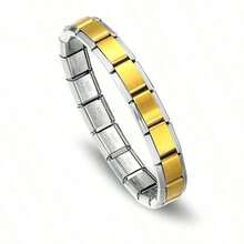 Valentine's Day1pc Fashionable Punk Style Square Elastic Splicing Bracelet Choice Women Wife Girlfriend Close Friends - Bracelet - View 9