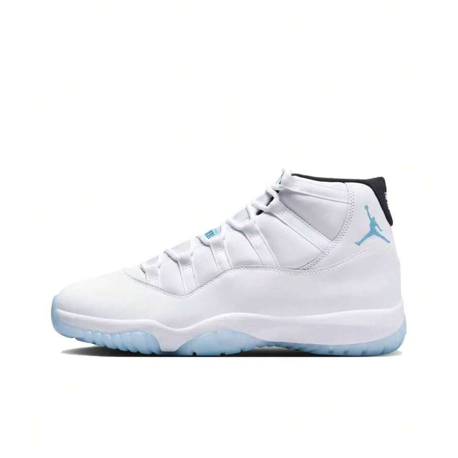 Nike Giày bóng rổ cổ cao Jordan Air Jordan 11 "Legend Blue" thoải mái khi mặc hàng ngày, bền và thoáng khí, dành cho nam - Màu xanh huyền thoại - Xem 1