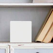 1 Wooden Box Label - Romantic And Whimsical Floral Wreath With Bold Declarations Of Love - Suitable For Home, Office, Gym, Bookshelves, Desktop Decorations, Gifts, Weddings, Memorial Day, Midsummer, New Year, And Book Lovers. 2D Design. - White - View 3