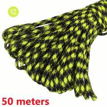 10/100m/Pack Neon Camouflage Multi-Color 7-Strand Core Paracord For Tent, Camping, Emergency, Outdoor Use. Versatile Utility Rope For Leash, Lanyard, Bracelet, Clothes Line - 50 Meters - View 45