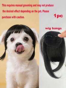 Cute Short Pet Wigs, Fun Pet Wig Accessories, Suitable For Cats And Dogs, Creative Pet Supplies, Summer Gifts, Cat Supplies, Pet Supplies, Dog Grooming Sets, Pet Supplies, Puppy Toys (Pet Appearances May Vary, DIY Skills Required).