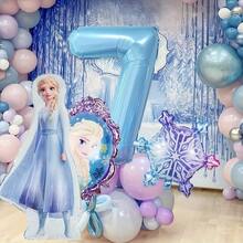 安娜公主雪花铝箔气球 - 非常适合节日、圣诞节和假日庆祝活动，可用于制作气球、气球花环、冰雪奇缘主题气球、生日装饰和生日气球。 - 彩色 - 查看 8