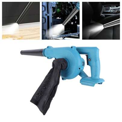 Soplador y aspirador portátil 2 en 1 para el cuidado del césped, soplado de polvo/nieve, soplador de hojas inalámbrico, mini aspirador de hojas de alta potencia, alimentado por batería, para soplar nieve, polvo y pelo de mascotas - Función de aspirador, regalo ideal, fácil de manejar