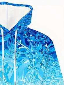 Digital Print Fashion Hoodie - Autumn Sweatshirt - 3D Print Digital - Frozen Gradient Print Pattern - 樣式1 - 查看 6