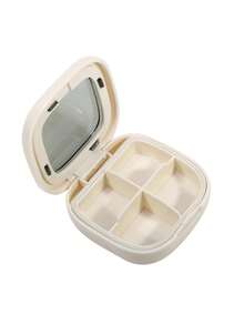 Hộp đựng thuốc di động 4 ngăn, hộp đựng thuốc nhỏ gọn, kín đáo, thích hợp bỏ túi hoặc ví, nhỏ gọn và tiện lợi cho việc đi lại hàng ngày. - Nhiều màu - Xem 15