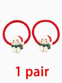 10/2/1 szt. Świąteczne akcesoria do włosów dla dzieci, mała czerwona gumka dla dziewcząt z Mikołajem, reniferem, bałwanem, choinką, wzorem płatka śniegu, prezenty świąteczne dla dzieci, świąteczna gumka do włosów z żywicy, dziewczęca gumka, akcesoria do włosów