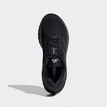 Adidas 女士轻便弹力跑鞋 ID6304 - 一號黑/亮金屬鐵灰/一號黑 - 查看 3