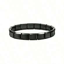 Valentine's Day1pc Fashionable Punk Style Square Elastic Splicing Bracelet Choice Women Wife Girlfriend Close Friends - Bracelet - View 6