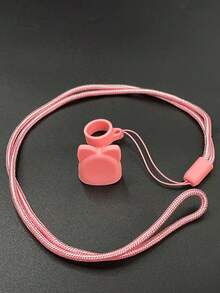Cute Rabbit Dust Cover + Minimalist Lanyard / E-Cigarette Anti-Lost, Anti-Dust, Decorative Use / E-Cigarette Anti-Lost Anti-Dust Lanyard / Universal Type / E-Cigarette Fashion Accessory / Suitable For Small E-Cigarettes - Multicolor - View 18