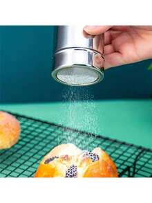 1pc Stainless Steel Pepper And Cumin Seasoning Powder Dispenser Bottle Seasoning Canister For Home Barbecue Seasoning Container, With Easy-To-Clean Feature - Multicolor - View 6