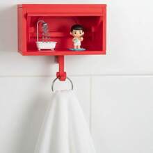 New Durable Plastic Shaped Hooks (1/2 Pack), With Open Slot, For Self-Placing Small Decorations - Wall Mounted Key Organizer, Can Hang Bags, Scarves, Towels, Keys. Suitable For Entryway, Garage, Bathroom, Kitchen And Living Room. - Multicolor - View 1