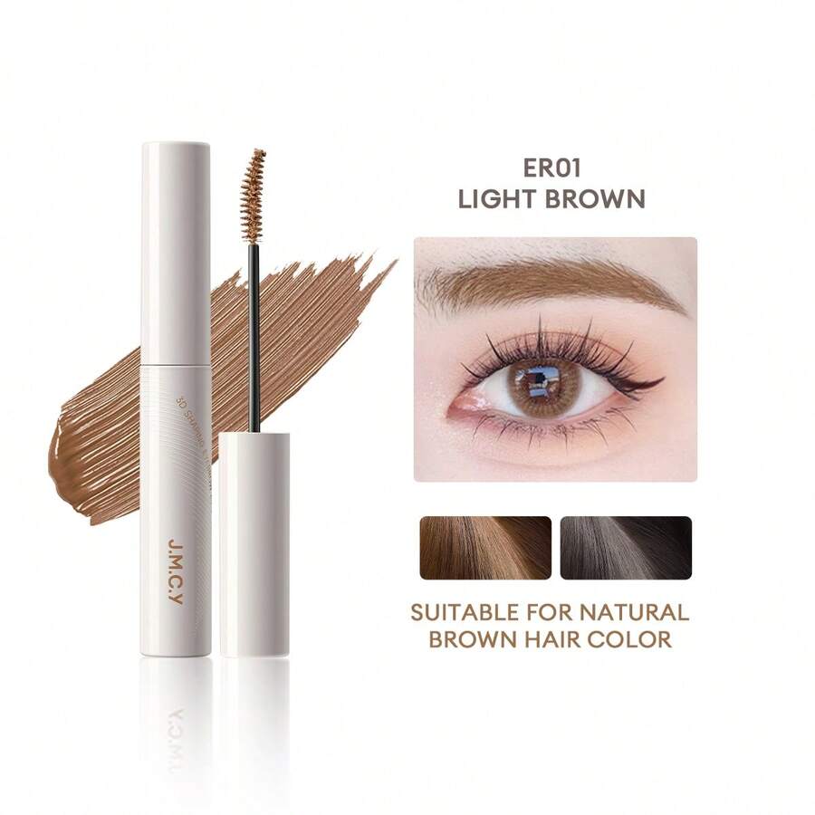 J.M.C.Y 防水眉毛染色凝胶，持久自然，棕色 - R01 LIGHT BROWN - 查看 1
