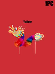 1PC Dragon-Shaped Latte Art, Chinese Dragon Decorative Panel, Dragon-Shaped Ornament, Can Be Held And Swung, DIY New Year Gift, Suitable For Valentine's Day Gift, Party Gift - Multicolor - View 11