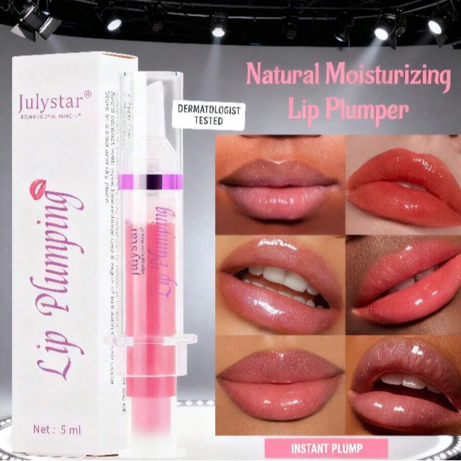 Syringe Lip Gloss - High Shine, Non-Sticky Formula For Plump, Glossy Lips. Precision Lip Gloss Set - Syringe-Style Applicator, Moisturizing And Glossy, Suitable For Everyday And Glamorous Looks. Shiny Plumping Lip Gloss, Syringe Design, Non-Sticky, Creates Full, Glossy Lips, Moisturizing Highlighter Formula Makes Lips Smooth And Plump, Long-Lasting Shine, Perfect For Casual And Evening Looks, Creating Alluring Lip Makeup. - Nhiều màu - Xem 1