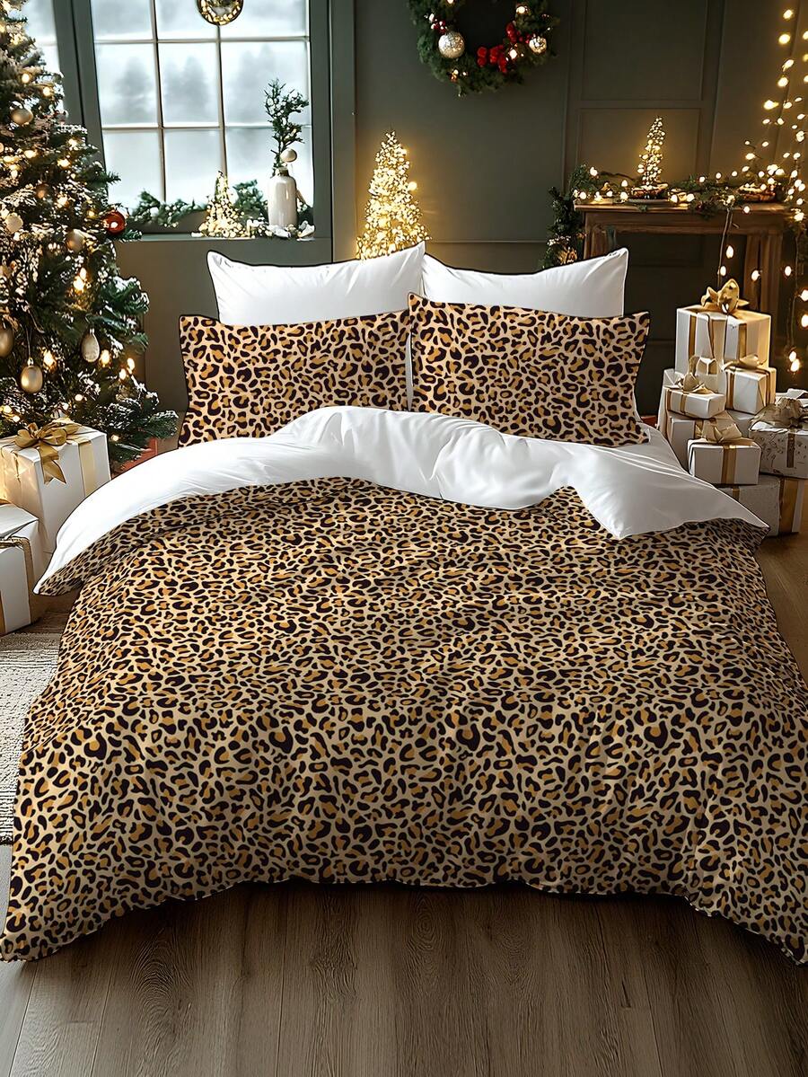 2/3pcs Minimalist Ditsy Floral Pattern Digital Printed Soft & Comfortable Duvet Cover Set, Suitable For Bedroom, Guest Room, Dorm, Hotel, Can Be Used As Gift - Multicolor - View 1