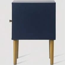 Bedside Table, Nightstand, Side Table, Navy Blue, Sofa Table Suitable For Every Bed And Room - H50/W35/D35 Cm - Blue - View 9