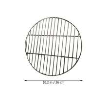 Hemoton Stainless Steel Barbecue Round BBQ Grill Net/Mesh/Rack/Grate/Steam Mesh CooFKing Grate 26cm/10 Inch,26X26X0.4CM - 26*26*0.4厘米 - 查看 3